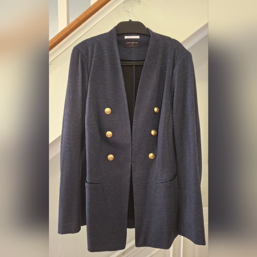 Lane Bryant Navy Blazer Size 14